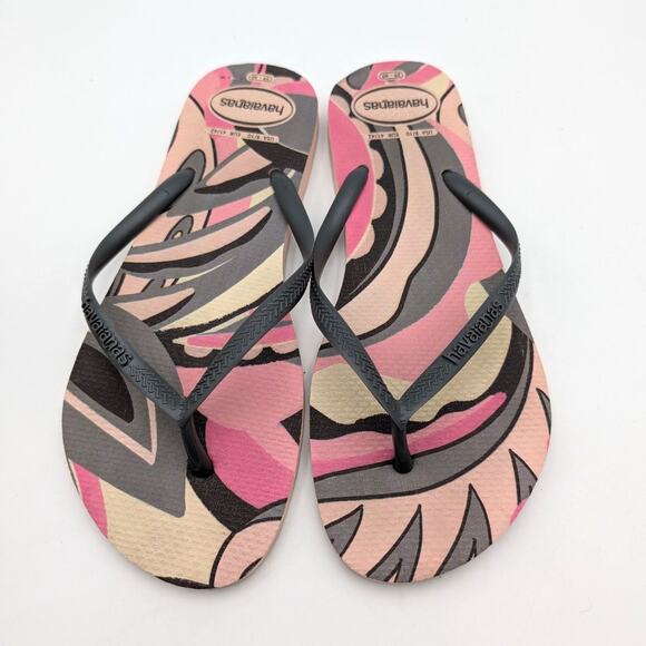 Havaianas Slim High Trend Flip Flops Sandals Ballet Rose Size US9/10 EU41/42 - Picture 2 of 12